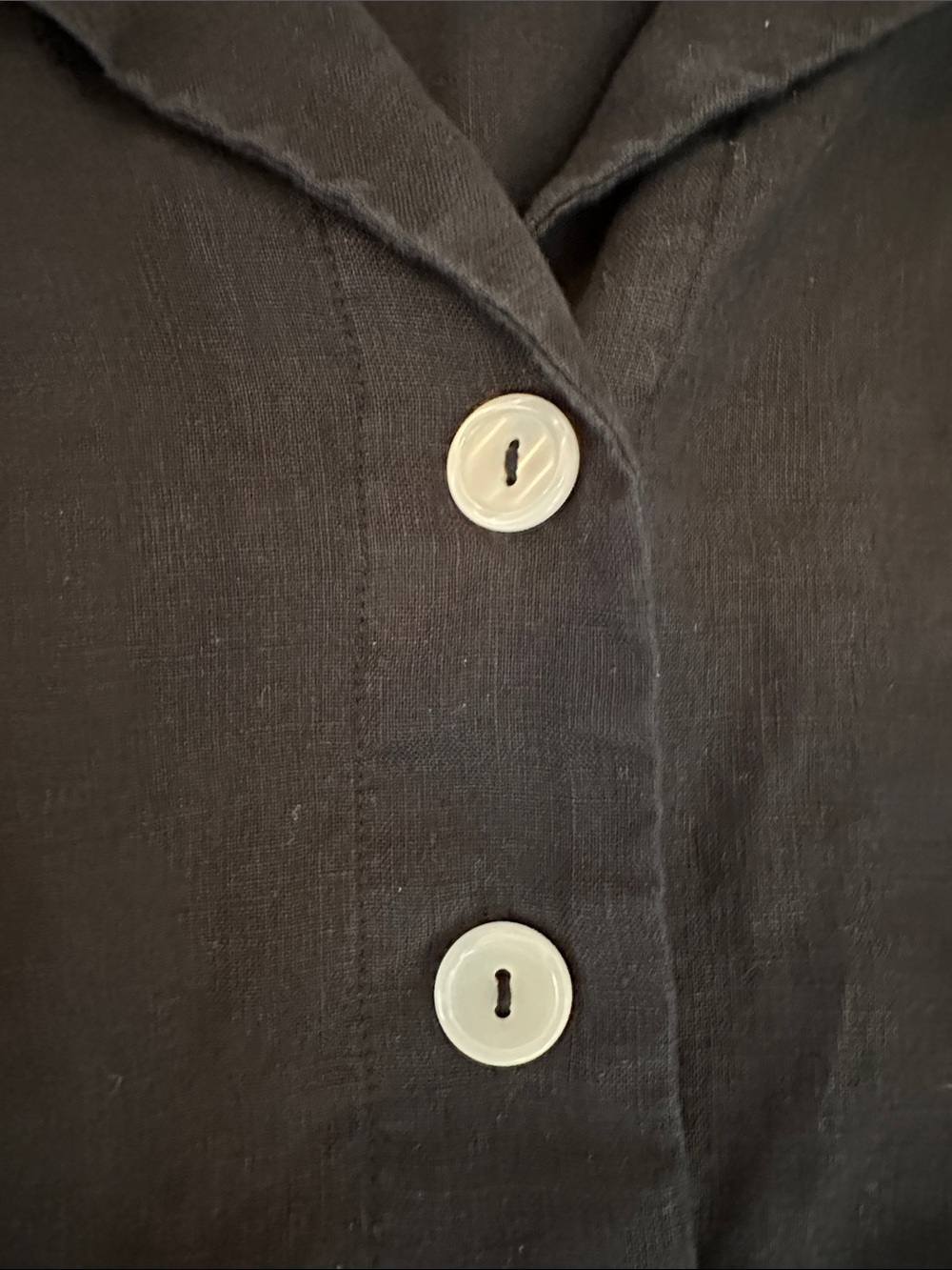 Quince 100% European Linen Button Front Dress - Picture 4 of 6